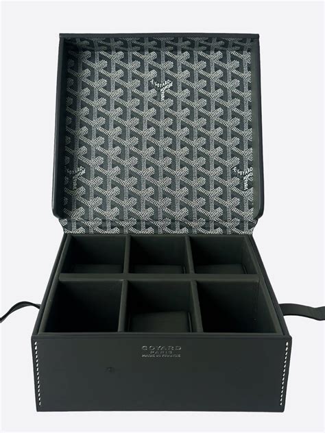 goyard 6 watch box|Goyard chest.